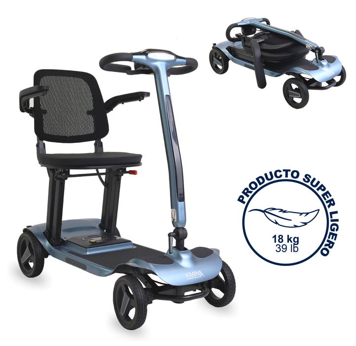 Scooter Ligero Eléctrico Plegable para Adultos Azul | KMINA | K10094