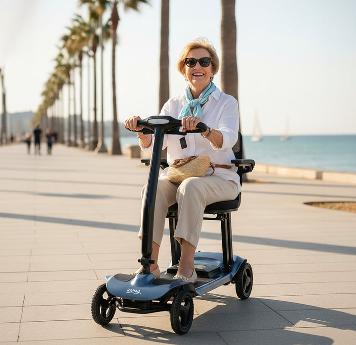 Scooter Ligero Eléctrico Plegable para Adultos Azul | KMINA | K10094