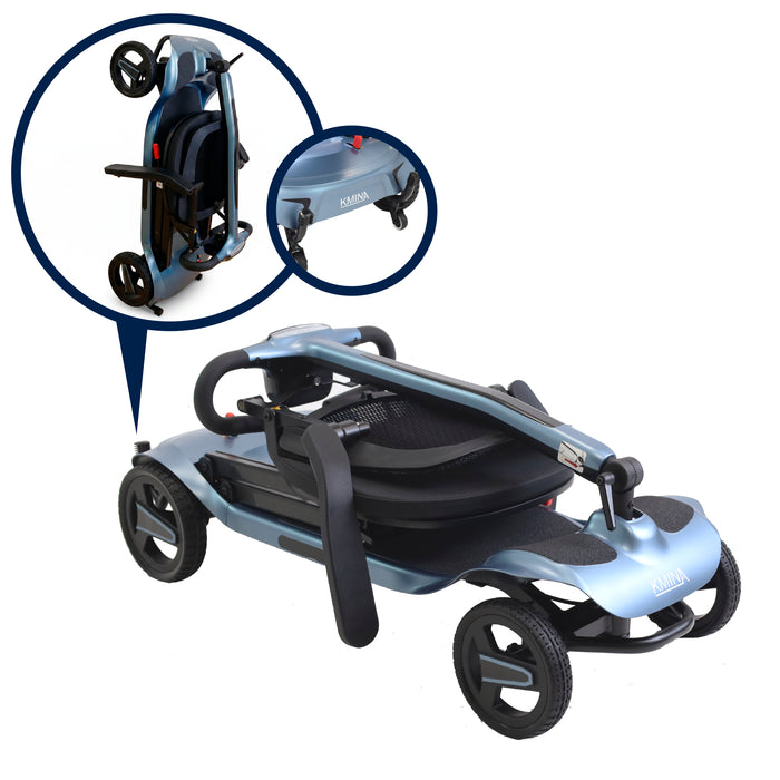 Scooter Ligero Eléctrico Plegable para Adultos Azul | KMINA | K10094