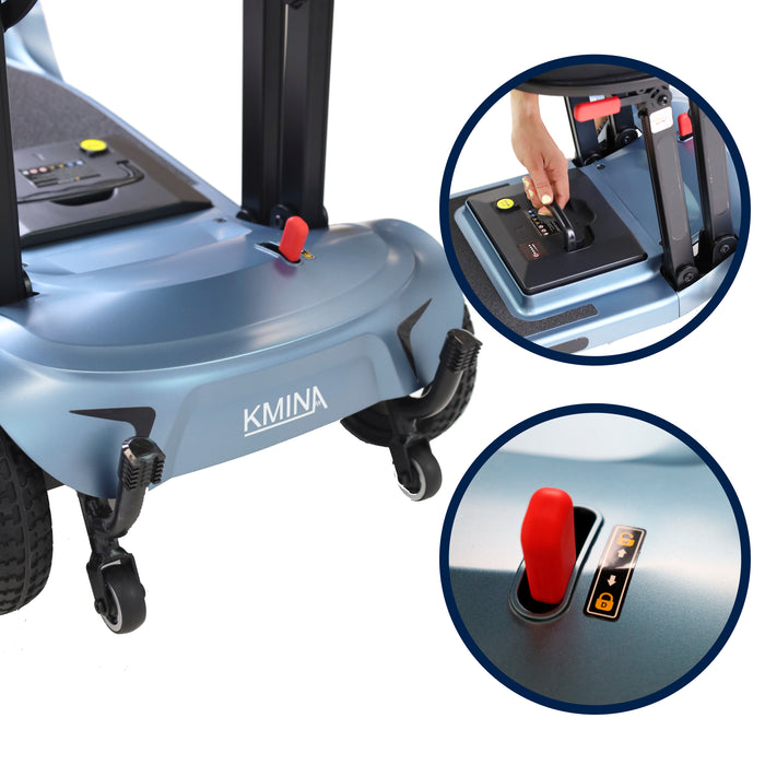 Scooter Ligero Eléctrico Plegable para Adultos Azul | KMINA | K10094