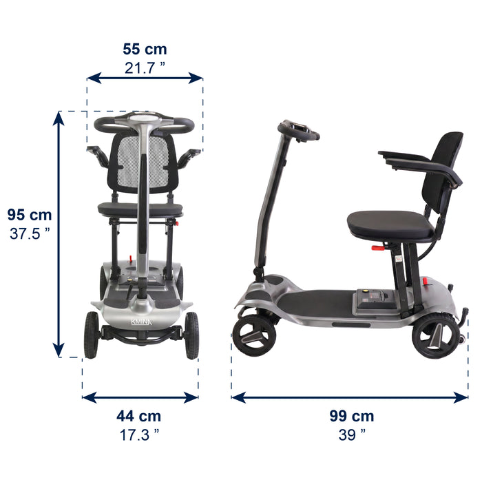 Scooter Elétrica Leve e Dobrável para Adultos Azul | KMINA | K10094