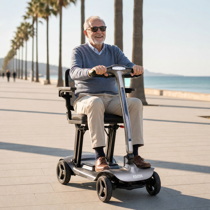 Scooter Elétrica Leve e Dobrável para Adultos Azul | KMINA | K10094