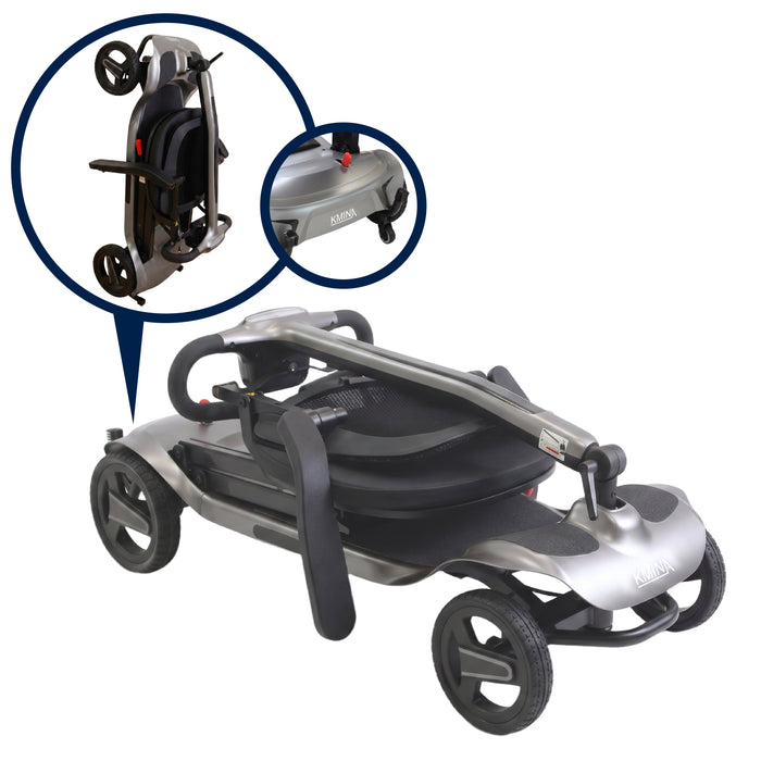 Scooter Elétrica Leve e Dobrável para Adultos Azul | KMINA | K10094