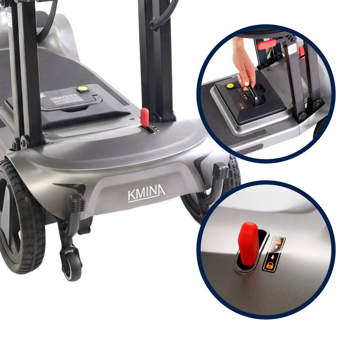 Scooter Elétrica Leve e Dobrável para Adultos Azul | KMINA | K10094