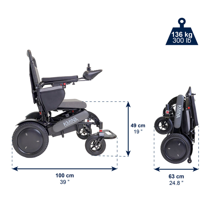 Silla de Ruedas Eléctrica Gris | KMINA | K10075