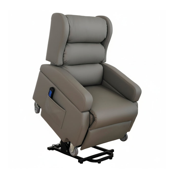 Sillón Elevador Relax Eléctrico con Asa, Sillón Relax Reclinable y Elevable Ortopédico, Sillón Levanta Personas Gris | KMINA | K40071