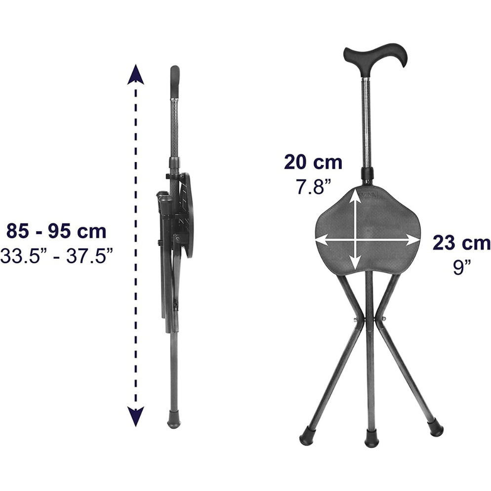 Bastón Con Asiento Fibra De Carbono | KMINA — Kmina.com