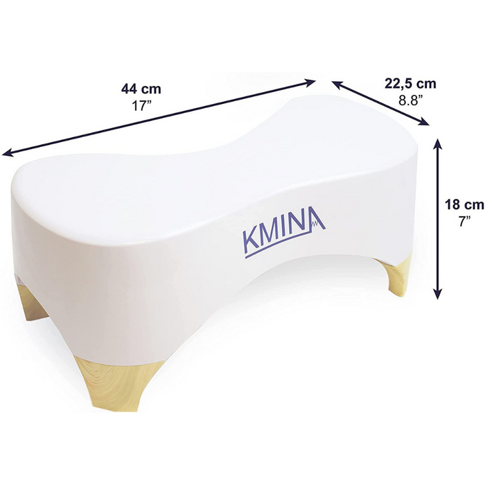 Kmina Taburete Fisiológico para Inodoro (18 cm) Taburetes WC
